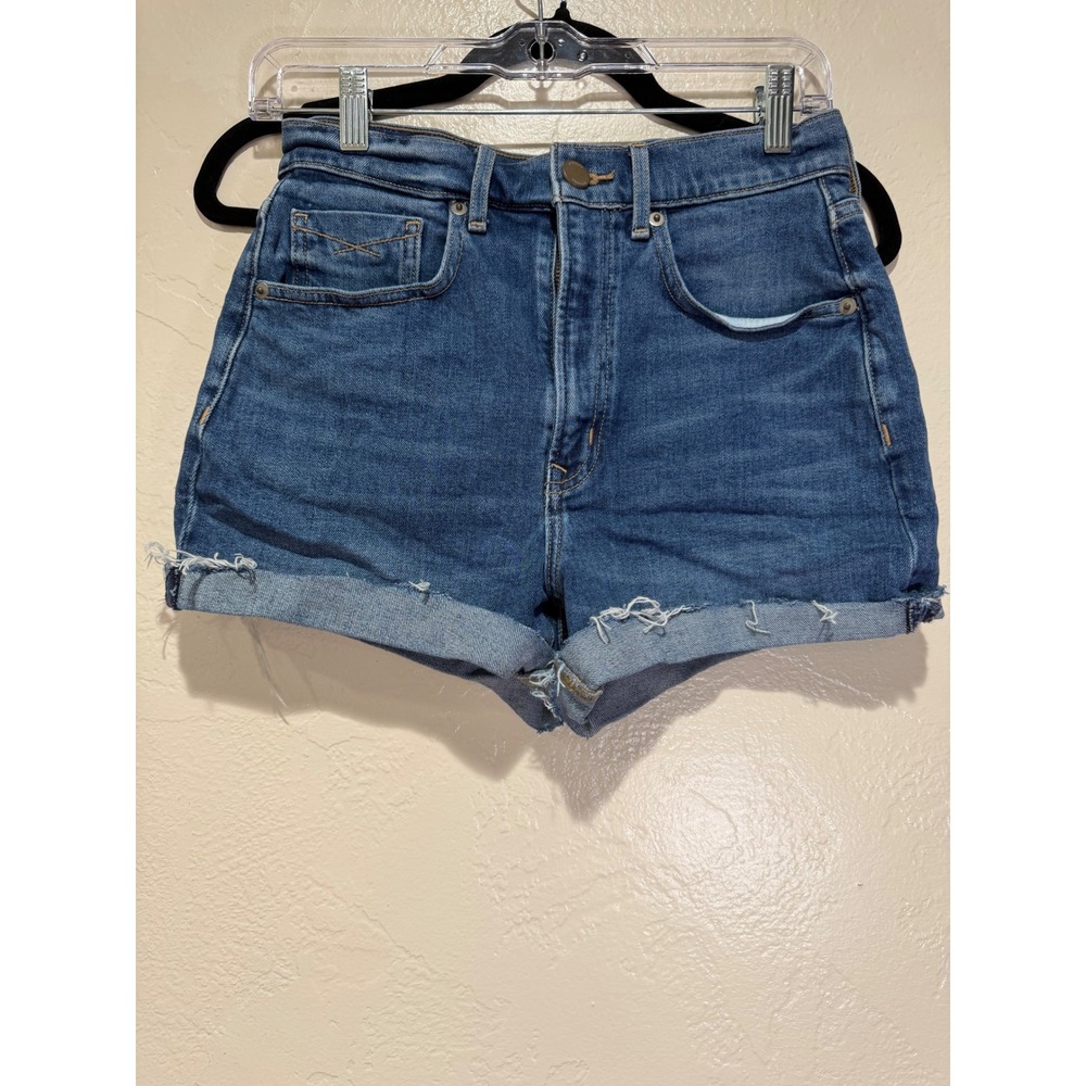 Revtown Decade Denim High Rise Shorts Medium Wash Blue Womens Size 26 Regular